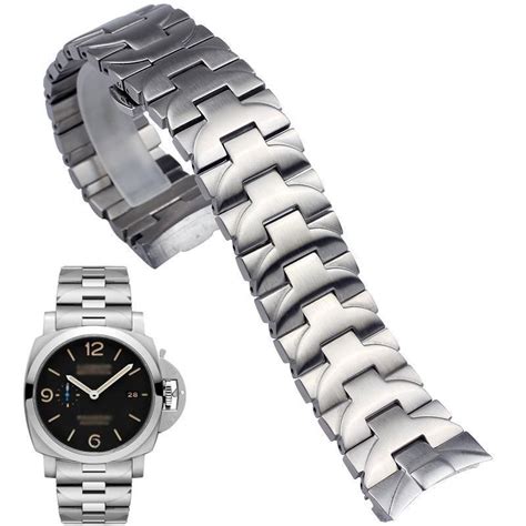 panerai stainless steel watch band|best aftermarket panerai straps.